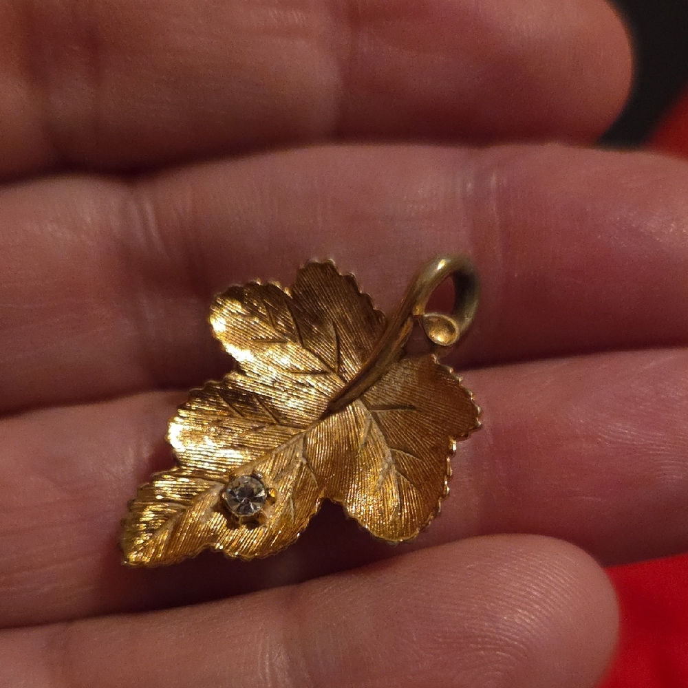 Gold Leaf Pendant